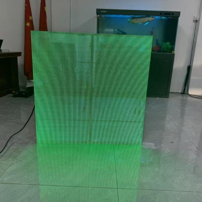 Close-up view of 글로샤인 P3.91 LED modules with waterproof design